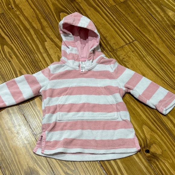Pottery Barn Kids Other - Pottery Barn Kids Pink and White Size 6-12 Months Swimsuit Coverup